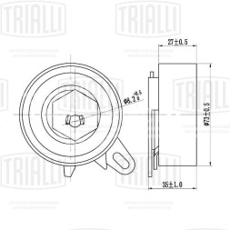 Ролик ГРМ натяжной для автомобилей VW Transporter T4 (90-) 2.5TDi