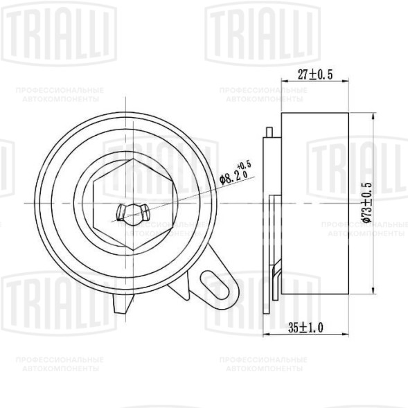 Ролик ГРМ натяжной для автомобилей VW Transporter T4 (90-) 2.5TDi