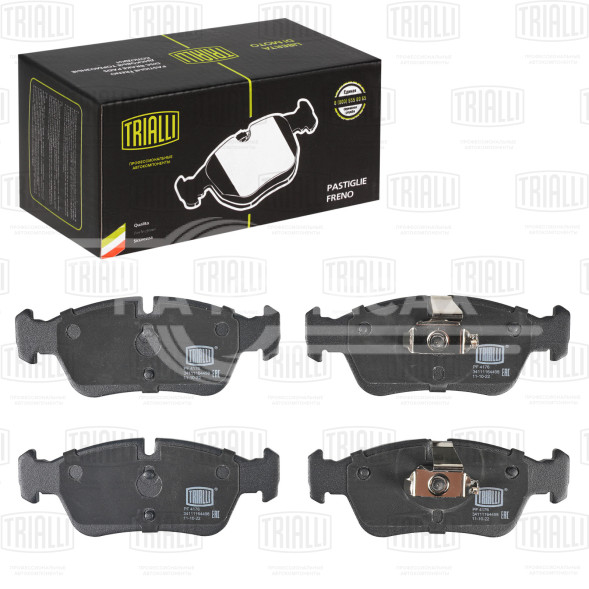 Колодки тормозные дисковые передние для автомобилей BMW 3 (E46) (98-) (PF 4176)