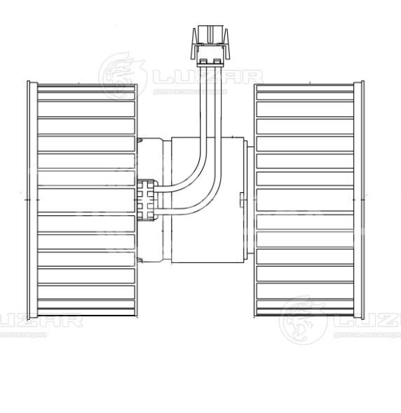 Электровентилятор отопителя для автомобилей BMW 3 (E46) (98-)/X3 (E83) (04-) A/C+ (LFh 26118)