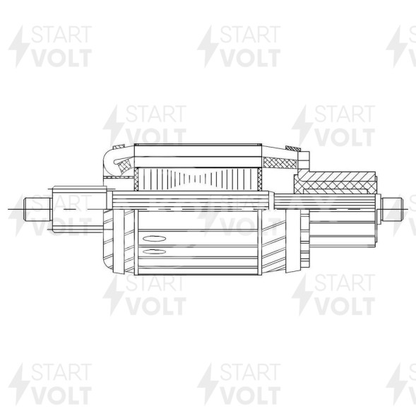 Ротор стартера для автомобилей КАМАЗ 5490, MB Axor с двигателем OM 457LA