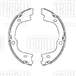 Колодки тормозные для автомобилей Hyundai ix55 (09-) барабанные стояночного тормоза 212x40
