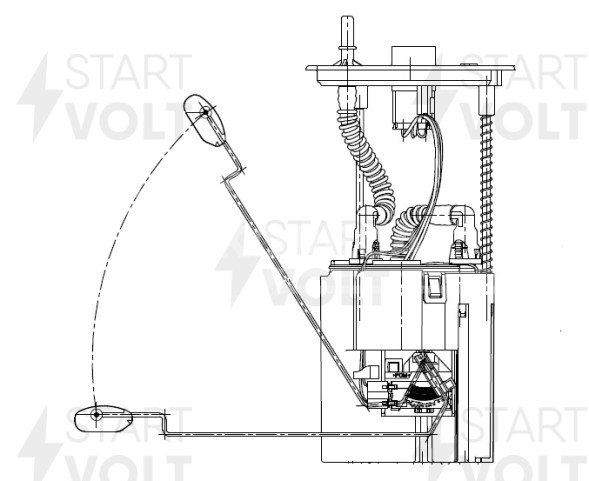 Модуль топливного насоса для автомобилей Hyundai Santa Fe (12-)/Kia Sorento (09-) 2.4i