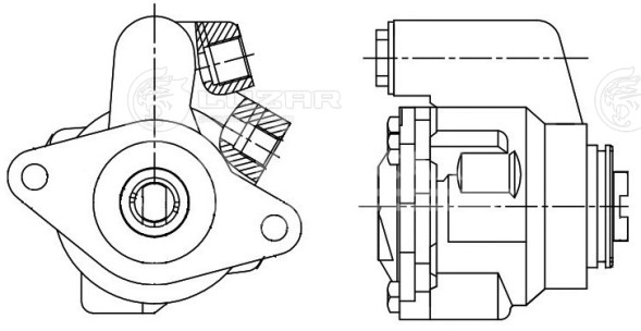 Насос ГУР для автомобилей ГАЗон Next (15-)/ПАЗ Вектор Next (16-) c дв. ЯМЗ