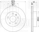 Диск тормозной для автомобилей Mercedes Vito (W638) (96-) передний d=276