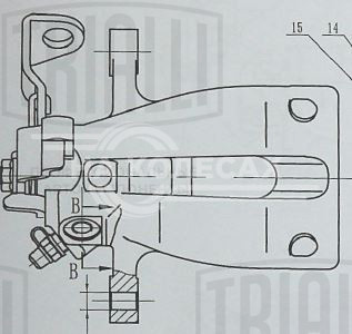 Суппорт тормозной для автомобилей Opel Astra G (98-) задний правый d=36мм