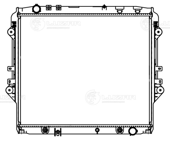Радиатор охлаждения для автомобилей Hilux (15-)/Fortuner (15-) 2.4D/2.8D AT