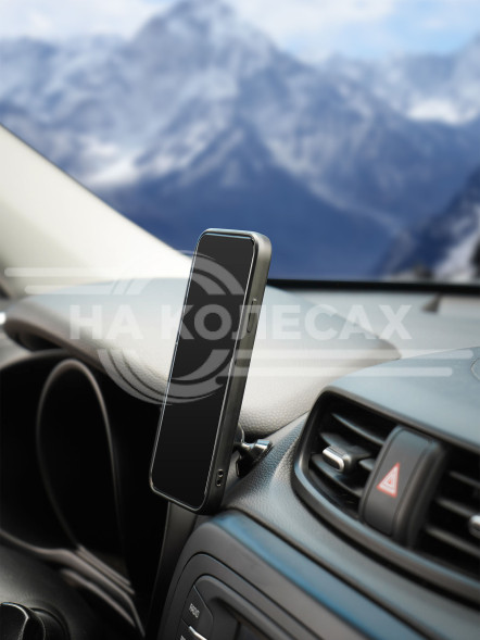 Держатель для телефона автомобильный на торпедо магнитный анодированный