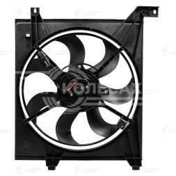 Электровентилятор охлаждения для автомобилей KIA Cerato I (04-) 1.6i/2.0i (с кожухом)