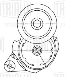 Ролик привод. ремня для автомобилей Toyota Land Cruiser 200 (07-) 4.6i [UR] (с натяж. мех.) (CM 6176)