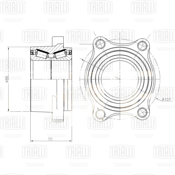 Ступица задняя с подшипником для автомобиля Infiniti FX (02-)