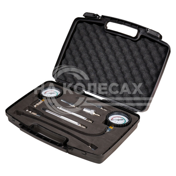 Компрессометр для бензиновых и дизельных двигателей PRO, набор 11пр., пласт кейс