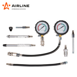 Компрессометр для бензиновых и дизельных двигателей PRO, набор 11пр., пласт кейс