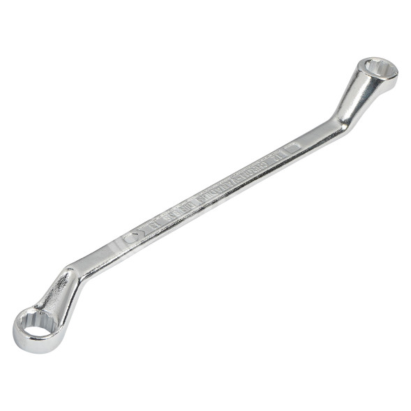 Ключ накидной с изгибом 12х13мм пласт. подвес