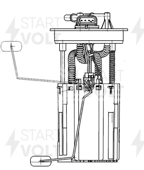 Модуль топливного насоса для автомобилей Chery Tiggo T11 (05-)/Tiggo 3 (14-) 1.6i