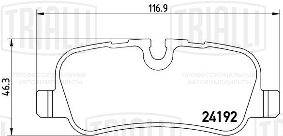 Колодки тормозные дисковые задние для автомобилей Land Rover Discovery 3 (04-) (в комплекте с датчиком)