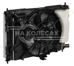 Блок охлаждения (радиатор+конденсор+вентилятор) для автомобилей Solaris (10-)/Kia Rio (10-) 6AT