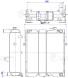 Радиатор охл. для экскаваторов-погрузчиков Komatsu WB93R/S-5; WB97R/S-5 с дв. SAA4D104E-1