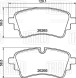 Колодки тормозные дисковые задние для автомобилей Audi A4 (B9) (17-)/A6 (18-) 129x59