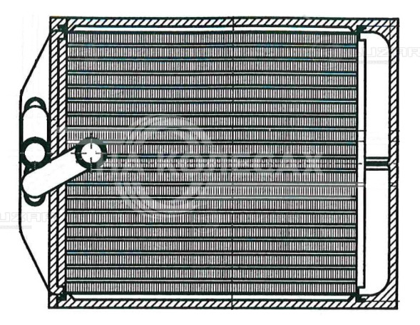 Радиатор отопителя для автомобилей Hyundai HD (98-)/County (98-)