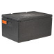 Термоконтейнер с крышкой 46 л, 600*400*320мм, ВПП, цвет черный