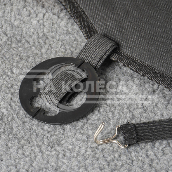 Накидка с подогревом на заднее сиденье 12 В, 35/45Вт, 128*49 см, искусств. мех, серая