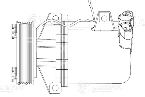 Компрессор кондиционера для автомобилей Duster (15-)/Kaptur (16-) 2.0i [F4R]