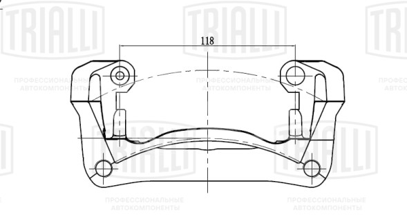 Скоба заднего левого тормозного суппорта для автомобилей Toyota Land Cruiser 200 (07-)