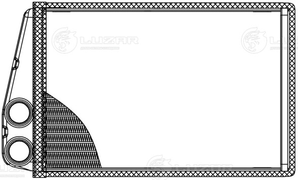 Радиатор отопителя для автомобилей Megane II (02-)/Scenic II (03-)