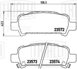 Колодки тормозные для автомобилей Subaru Forester (97-) / Legacy (98-) / Outback (98-) дисковые задние