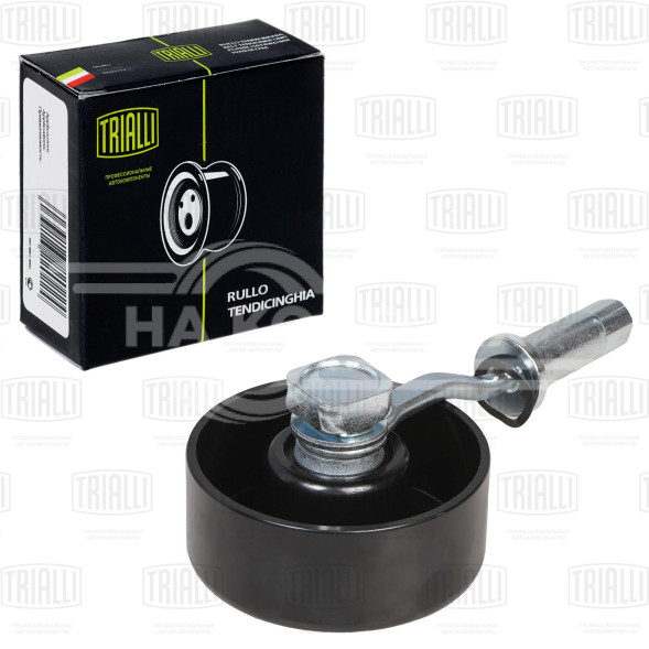 Ролик приводного ремня для автомобилей Nissan Pathfinder (05-) 2.5d (выпуск до 2010) (натяжной, с кронштейном ручного натяжения) генератора (CM 6174)