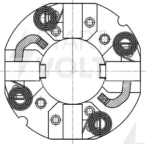Узел щеточный стартера для автомобилей КАМАЗ/МАЗ/УРАЛ (ан. 5404.3708320)