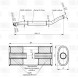 Глушитель для автомобилей ГАЗ 2217 Соболь (дв. 405) дополнительный (резонатор) (алюминизированная сталь)