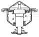 Термостат для автомобилей Сhery Amulet (03-)/Tiggo (06-)/Fora (06-) (87°С) (термоэлемент)