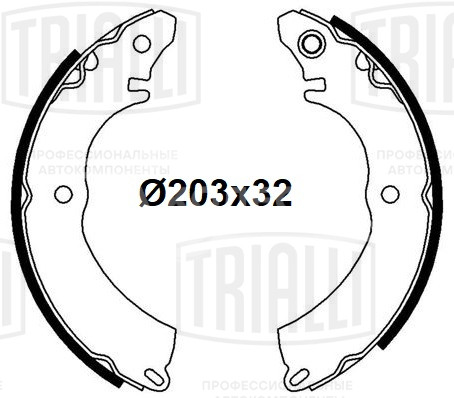 Колодки тормозные для автомобилей Mitsubishi Lancer IX (03-) / Colt (04-) 1.3i барабанные
