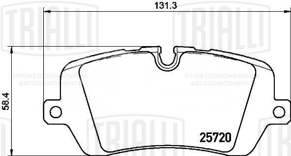 Колодки тормозные дисковые задние для автомобилей Land Rover Range Rover (12-) / Range Rover Sport (13-) 131x58мм (в комплекте с датчиком)