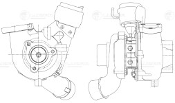 Турбокомпрессор для а/м Kia Sorento (06-) 2.5CRDi E-4 (BV43)