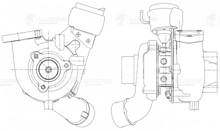 Турбокомпрессор для а/м Kia Sorento (06-) 2.5CRDi E-4 (BV43)