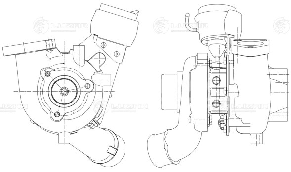 Турбокомпрессор для а/м Kia Sorento (06-) 2.5CRDi E-4 (BV43)