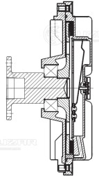 Муфта вязкостная для автомобилей Mitsubishi Pajero Sport II (08-)/ L200 IV (06-) 2.5D (без крыльчатки)