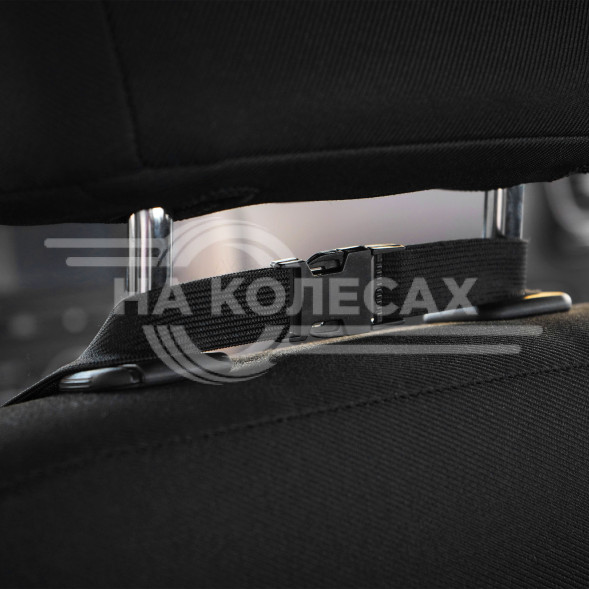 Накидка с подогревом на переднее сиденье 12 В, 35/45Вт, 100*50 см, искусств.мех, серая