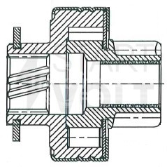 Привод стартера (бендикс) для автомобилей Mercedes-Benz Sprinter W903 (00-) [OM611;OM612]