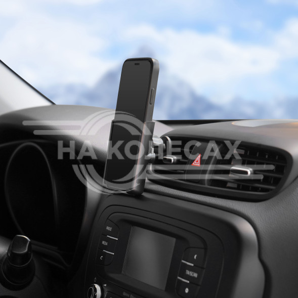 Держатель для телефона автомобильный в дефлектор гравитационный пластик