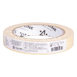 Лента клейкая малярная (скотч) термостойкая 80°C, 19 мм*40 м, желтая