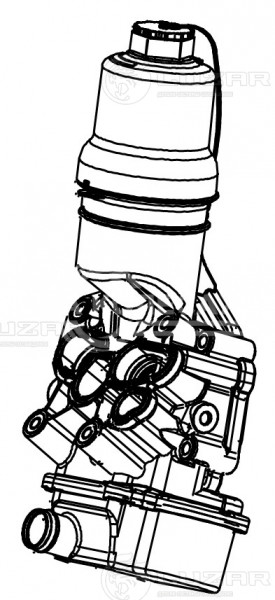 Корпус маслоохладителя для а/м VW Golf (04-)/Passat (05-) 2.0TFSi