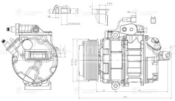 Компрессор кондиционера для автомобилей Ford Explorer (11-) 3.5i
