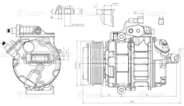 Компрессор кондиционера для автомобилей Ford Explorer (11-) 3.5i