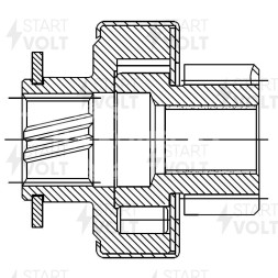 Привод стартера (бендикс) для автомобилей Hyundai Santa Fe II (06-)/Kia Sorento II (09-) 2.0CRDi/2.2CRDi