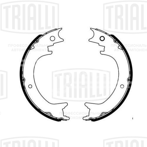 Колодки тормозные для автомобилей Mitsubishi Pajero III (00-) / Pajero IV (06-) барабанные стояночного тормоза 210x40