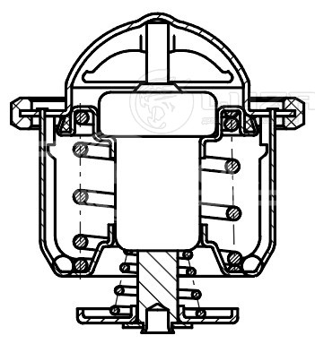 Термостат для автомобилей Lifan Solano (10-)/X50 (15-)/Breez (07-)/Smily (08-) (82°С) (термоэлемент)